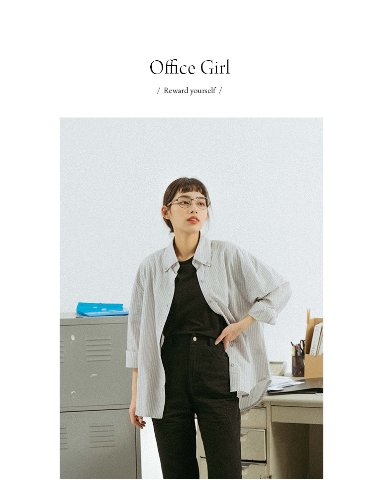 Collar Button Straight Weave Wide 