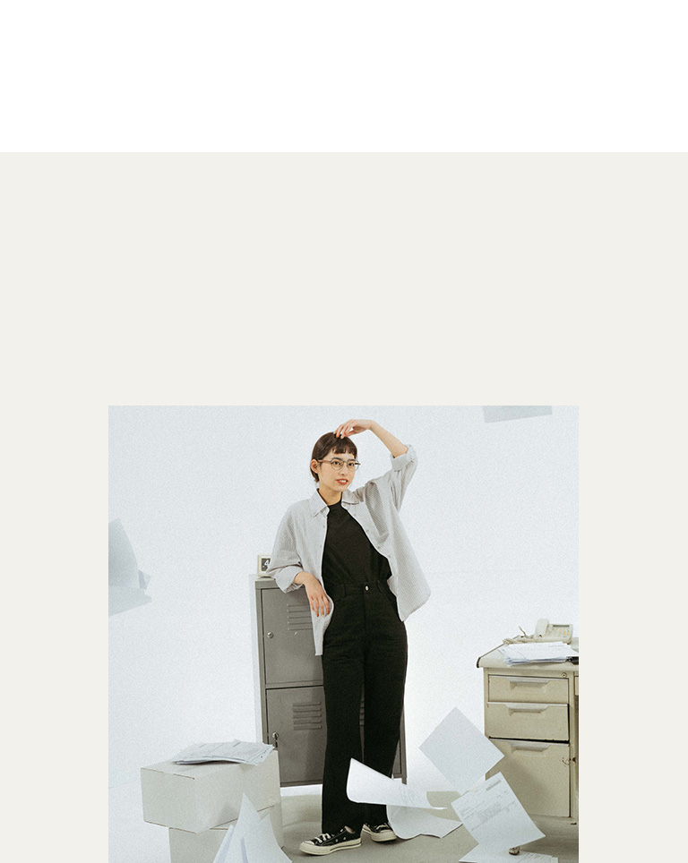 Collar Button Straight Weave Wide 