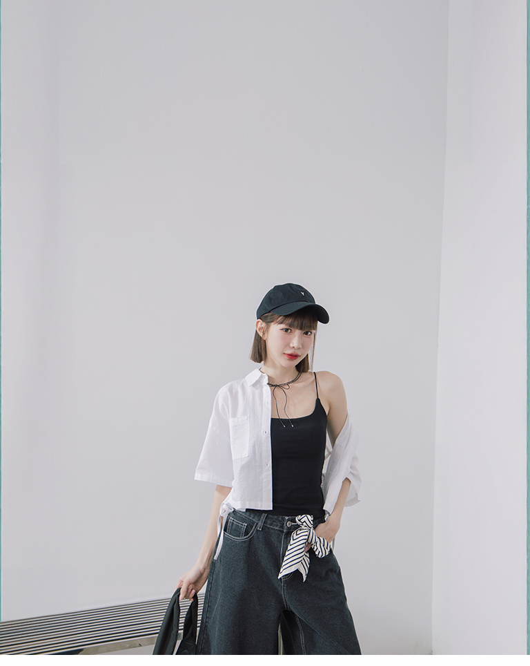 theredthread S symbol bicolor tops トップス メッシュカラークロップドトップス（ニット/セーター）｜URBAN