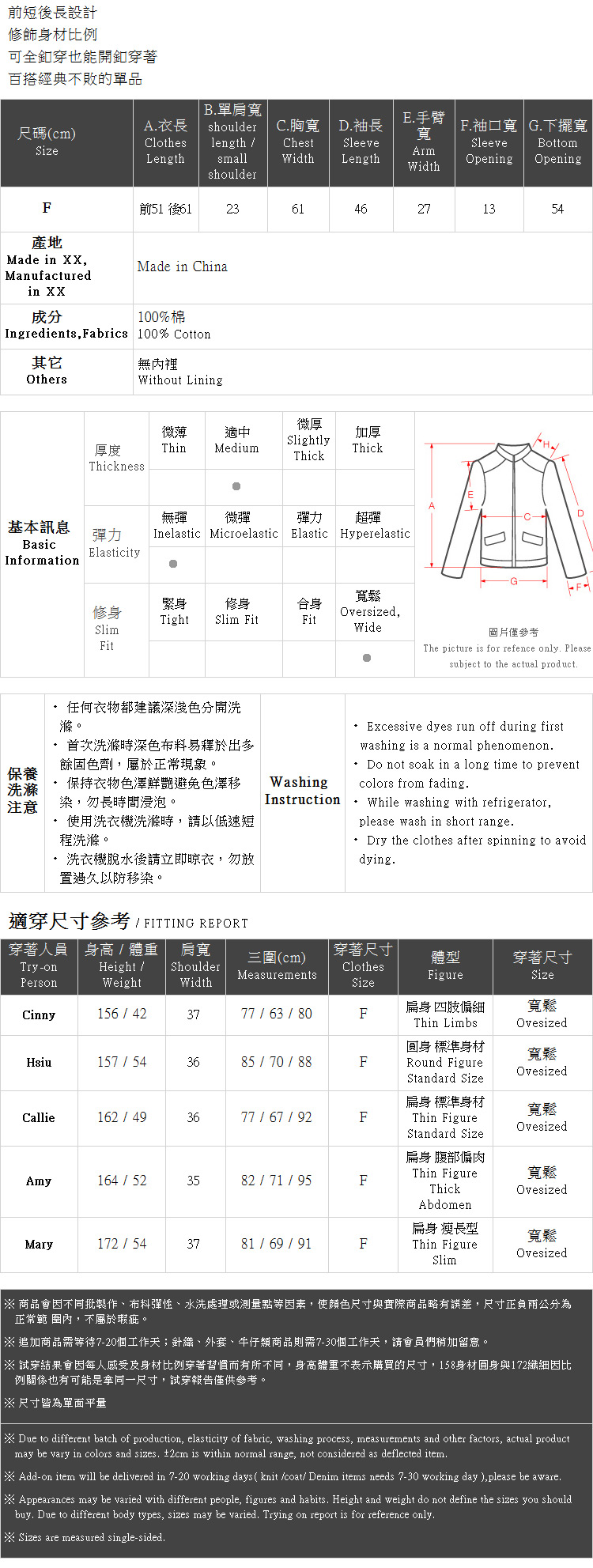 Ｑｕｅｅｎ Ｓｈｏｐ【02050248】雙口袋前短後長牛仔外套＊現+預＊