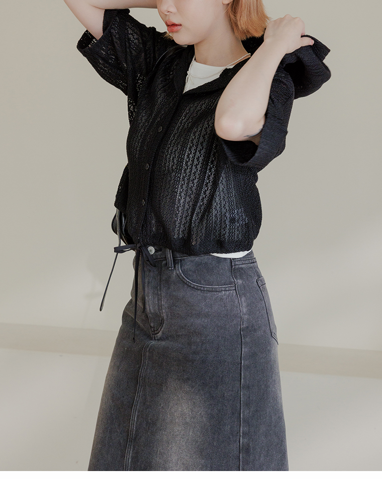 Hole-buttoned drawstring hooded jacket top, two colors for