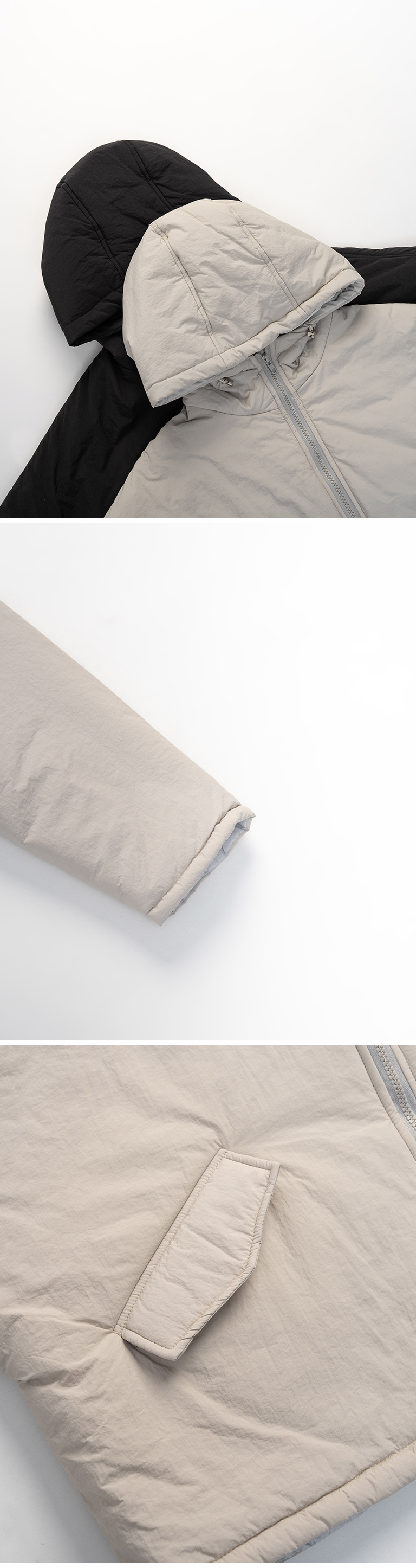 フード中綿ジャケット 2色展開
