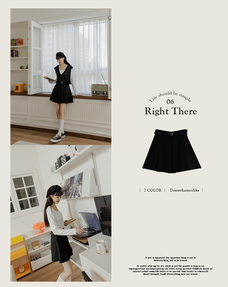 Textured high waist pleated skirt with belt design, two-color sale S/M/L -  QUEEN SHOP