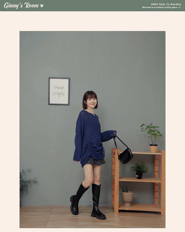 GINNY聯名磨毛打褶附腰帶設計短裙-灰S/M/L - QUEEN SHOP GINNY聯名磨毛打褶附腰帶設計短裙-灰S/M/L - QUEEN SHOP
