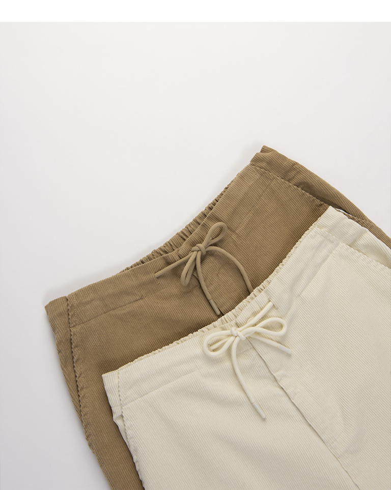 FUHONGCUP Corduroy Cargo Pants Casual Multi-Pocket Vintage