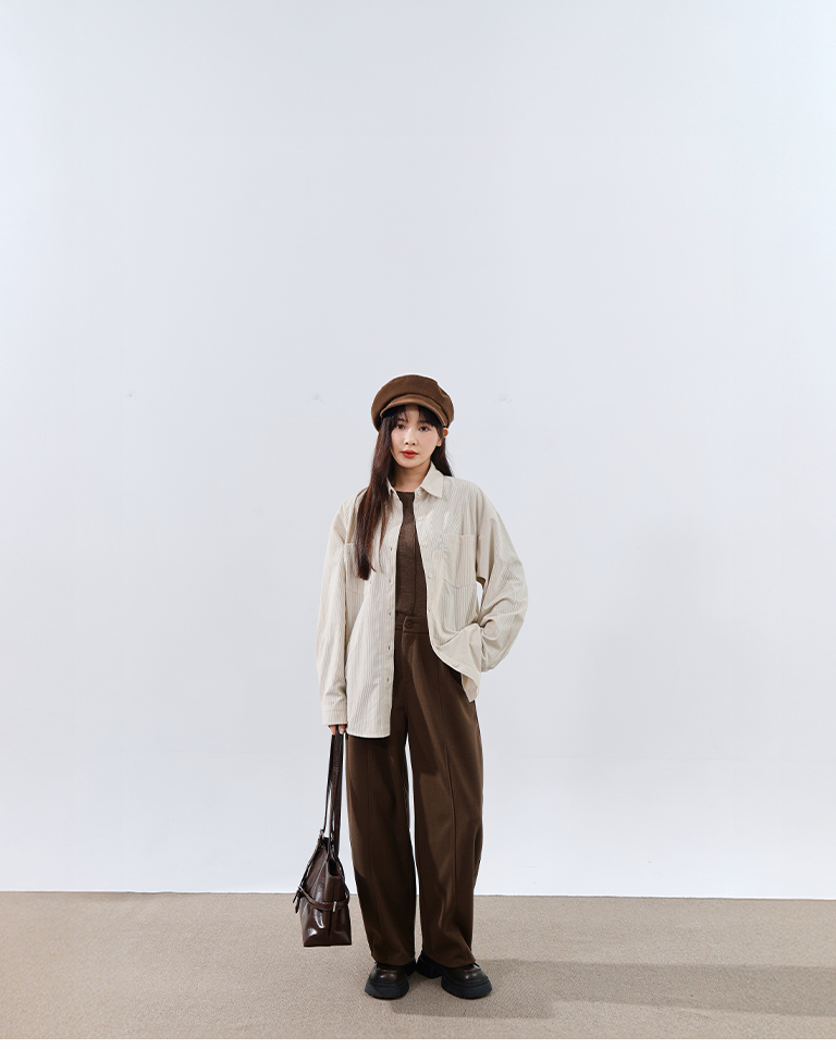 コクーンスラックスパンツ 2色展開