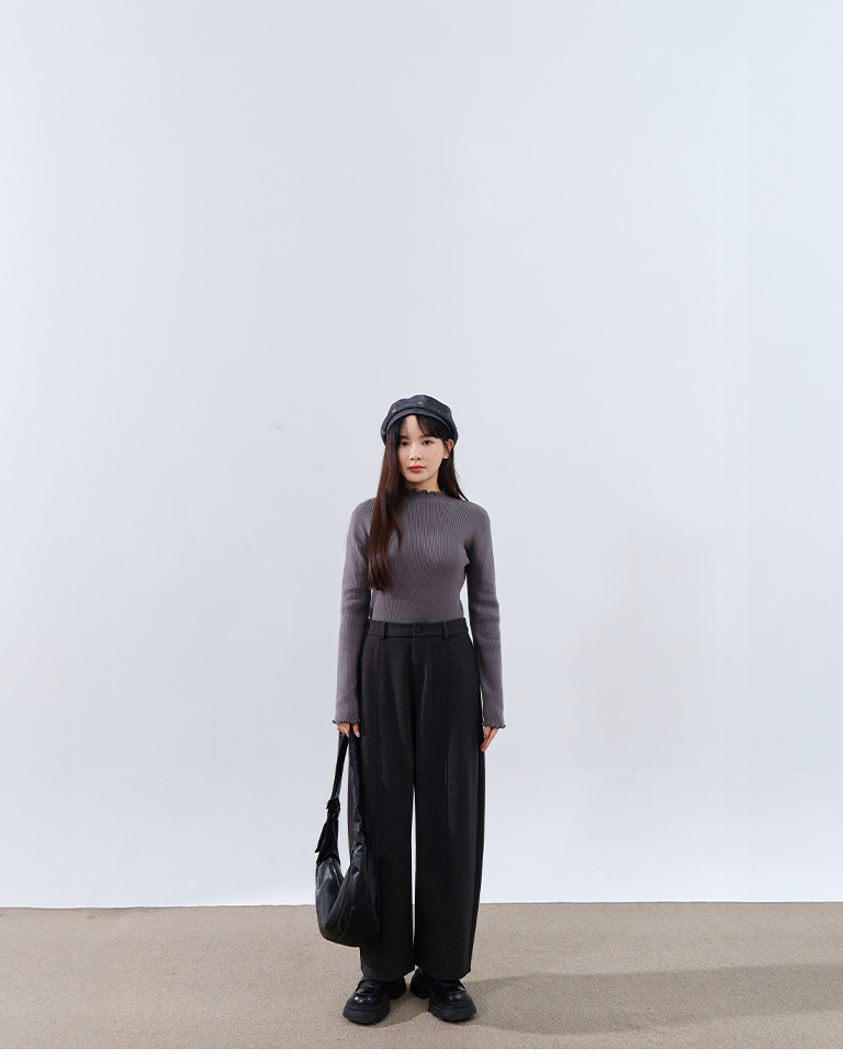 コクーンスラックスパンツ 2色展開