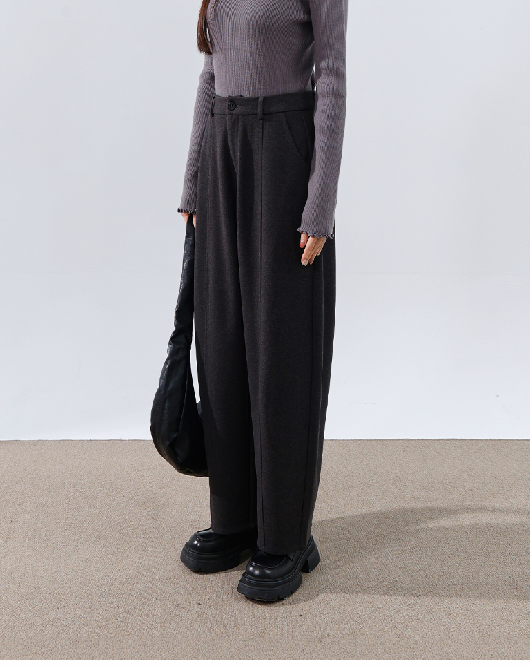 コクーンスラックスパンツ 2色展開