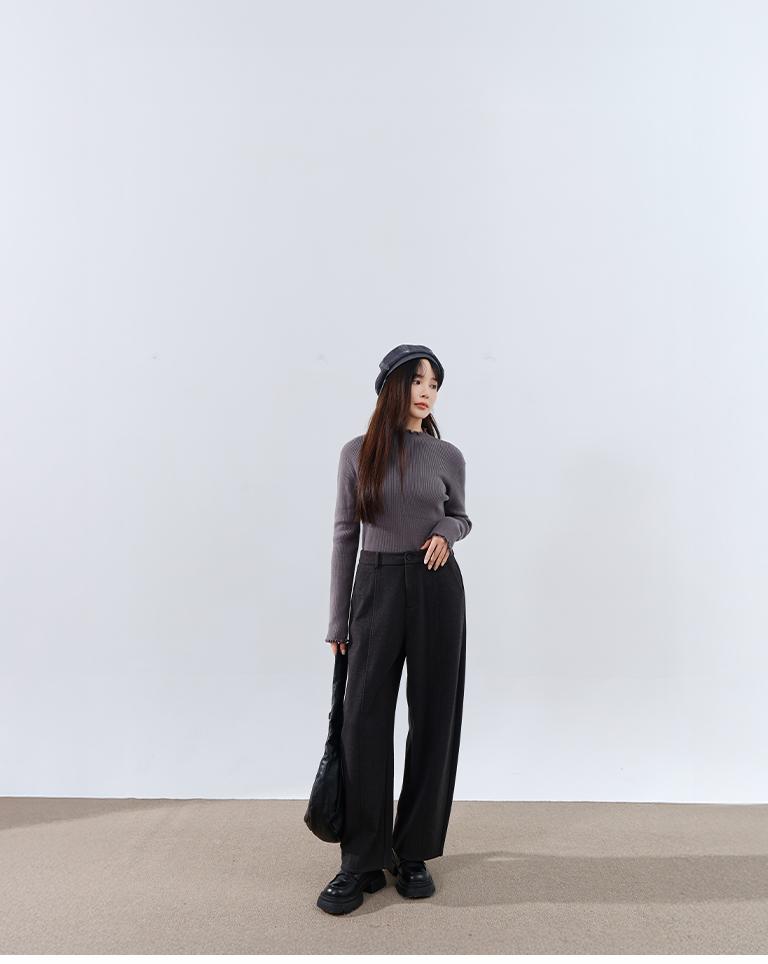 コクーンスラックスパンツ 2色展開