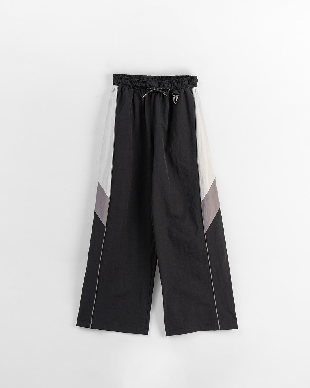 配色拼接金屬釦環工裝長褲 1/2/3