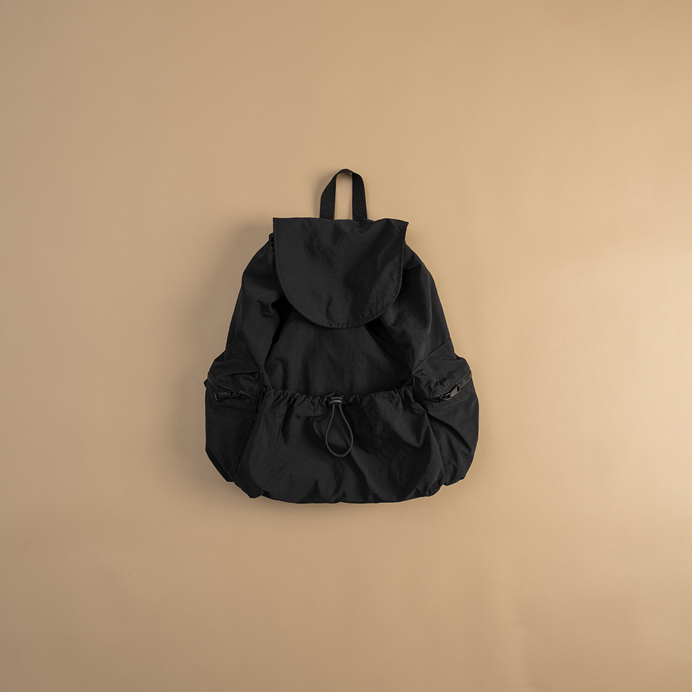 Nylon drawstring large capacity backpack - QUEEN SHOP