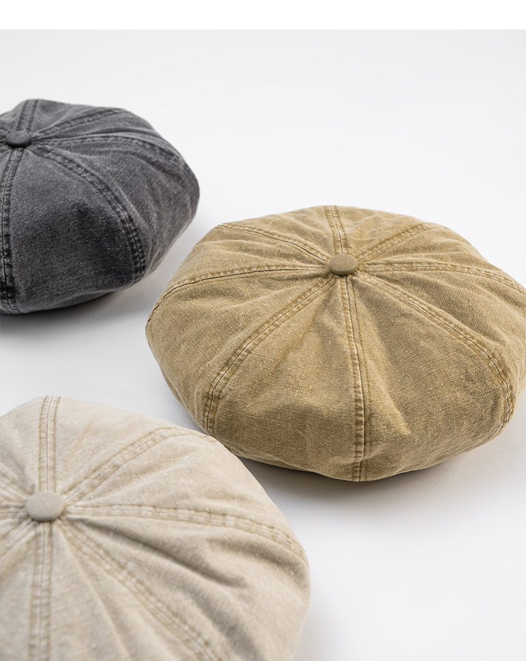 帽子 THE H.W. DOG & CO. - 8 PANEL BERET 23SS THE H.W. DOG & CO. 8 Panel Beret 23SS – Leather Healer