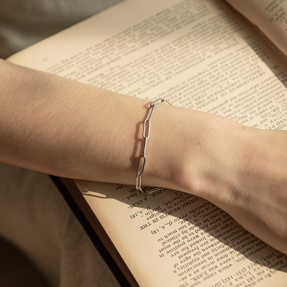 Petite Industrial Curb Chain Bracelet